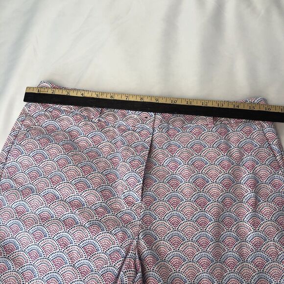 Talbots Chino Pants Womens  10 Navy Pink  Cotton Spandex Cropped - Picture 5 of 12